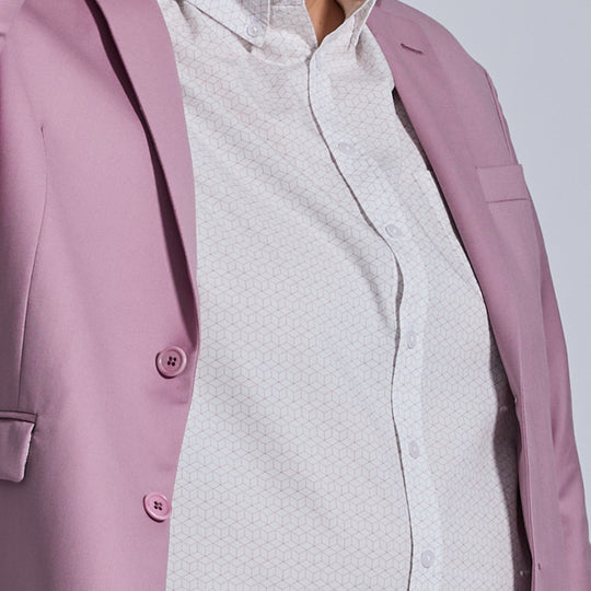 The Ray White & Pink Geo Short Sleeve Shirt