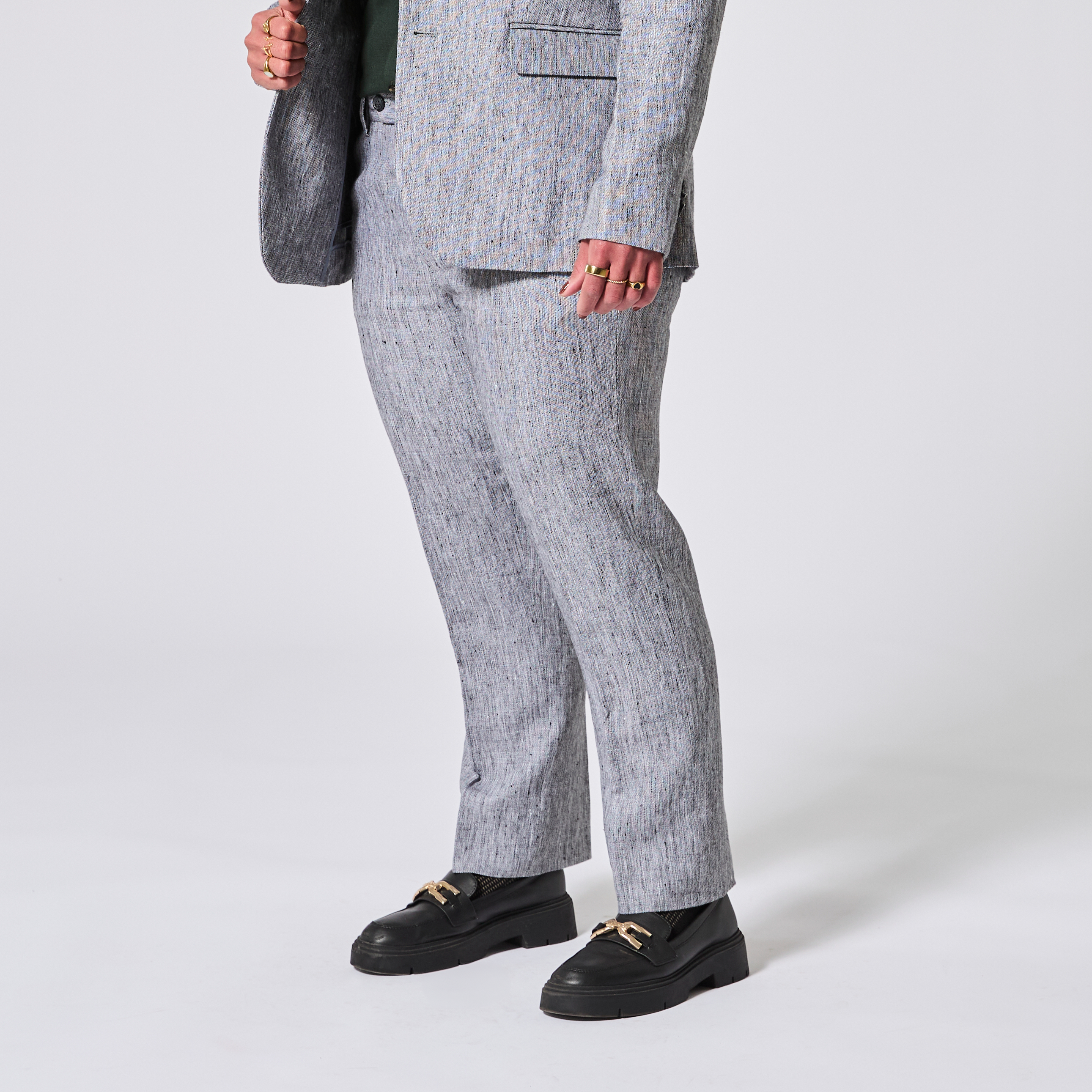 Androgynous Finch Linen Dress Pants | Kirrin Finch