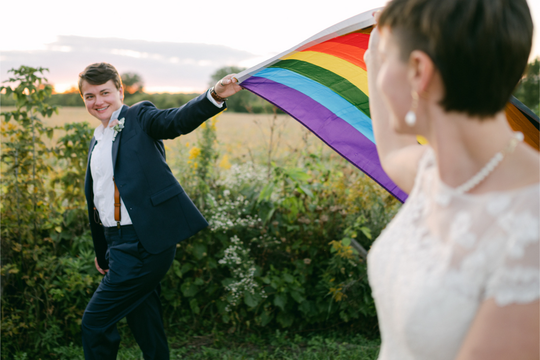 Real Weddings Navy Suit for Women