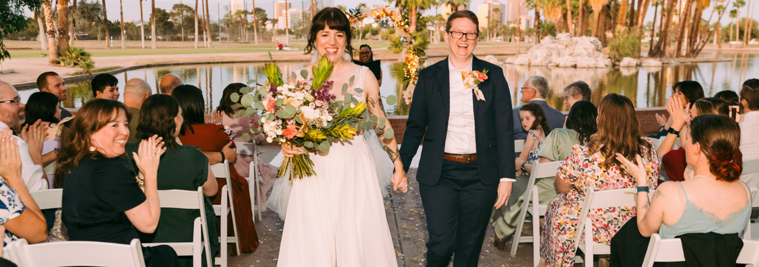 Real Weddings couple: Heather & Katie