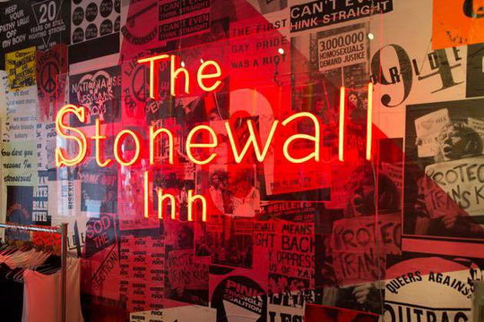 Neon sign of The Stonewall Inn.