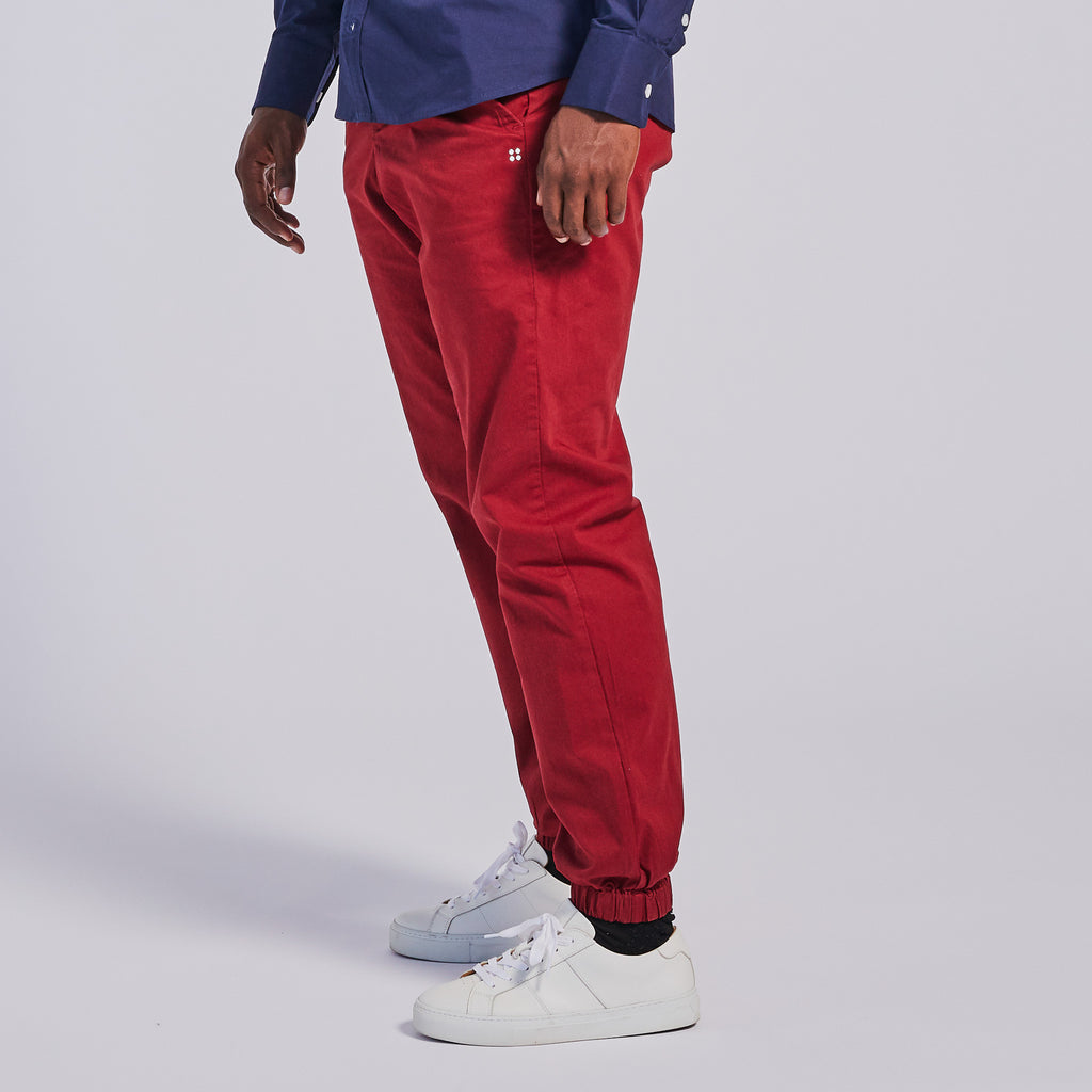 Kirrin Finch burgundy stretch waistband pants