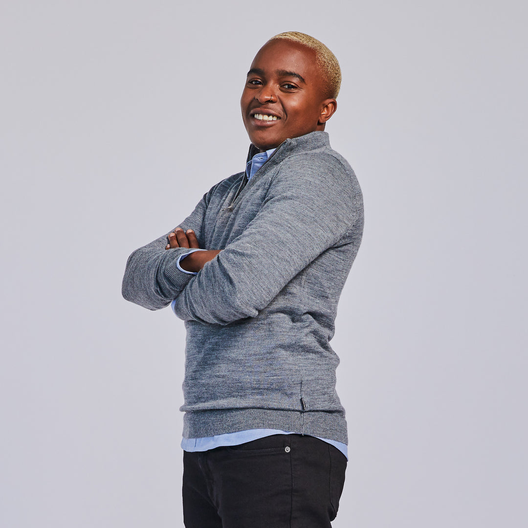 トップス ENNOY MERINO WOOL SWEATER (MIX GRAY)S ENNOY MERINO WOOL SWEATER MIX GRAY S MERINO WOOL SWEATER