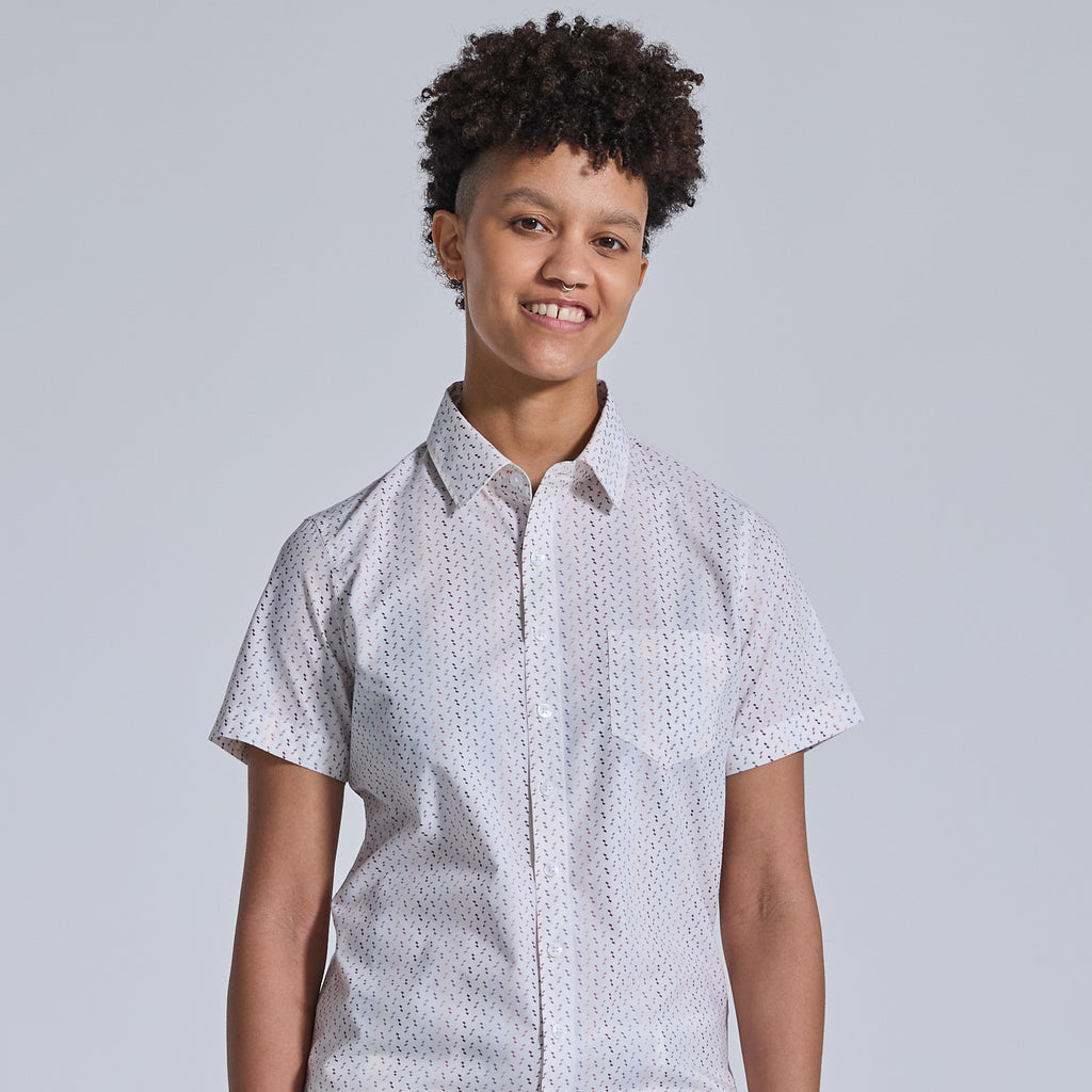 LGBTQ Confetti print short sleeve shirt by kirrin finch