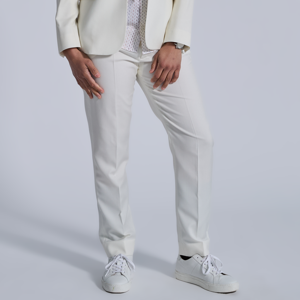 Ivory dress pants for women, trans, masc, and non-binary folk