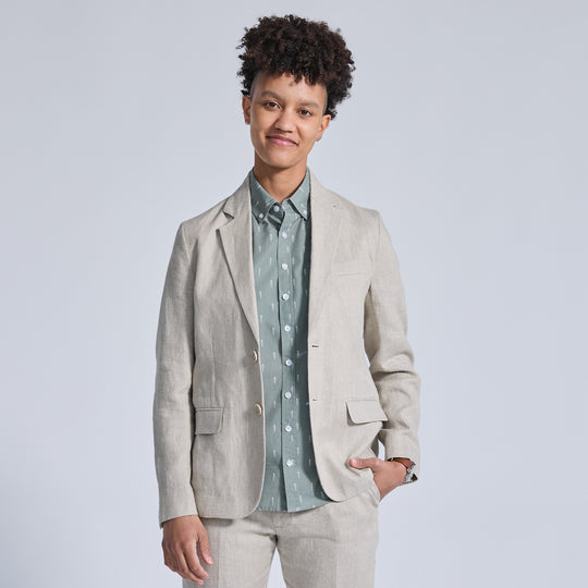 Summer Sand Linen Suit for women, trans, and non-binary folks