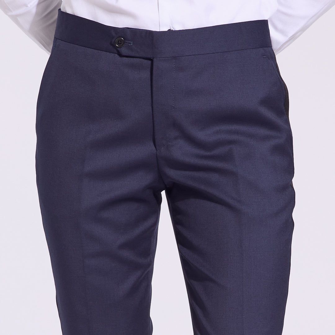 Kirrin Androgynous Navy Blue Tuxedo Dress Pants | Kirrin Finch