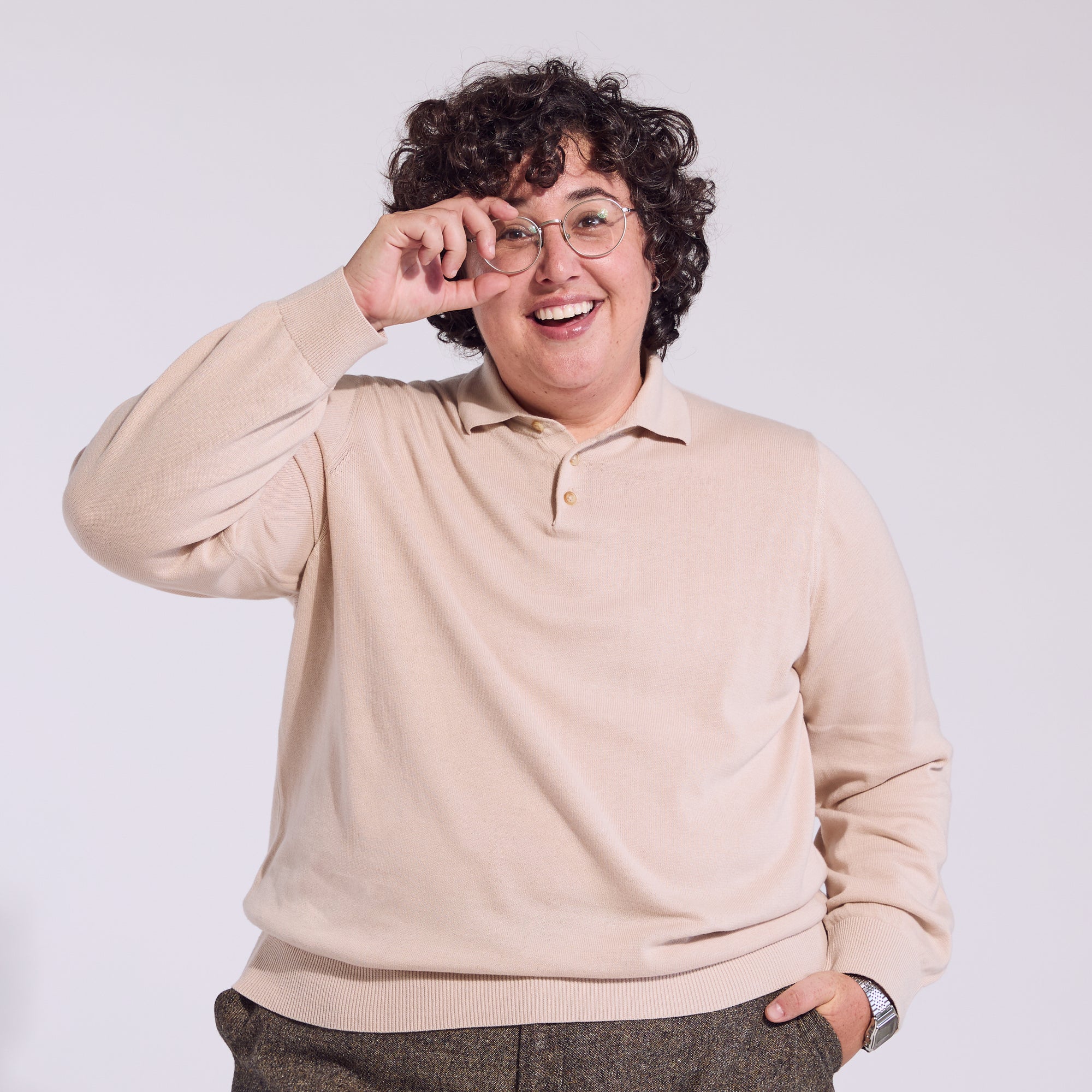 Long Sleeve Polo Sweater