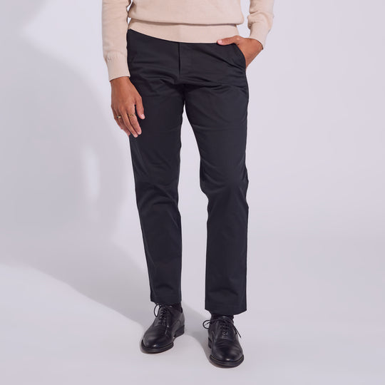 Black chinos made for women, trans, masc, and non-binary folk.