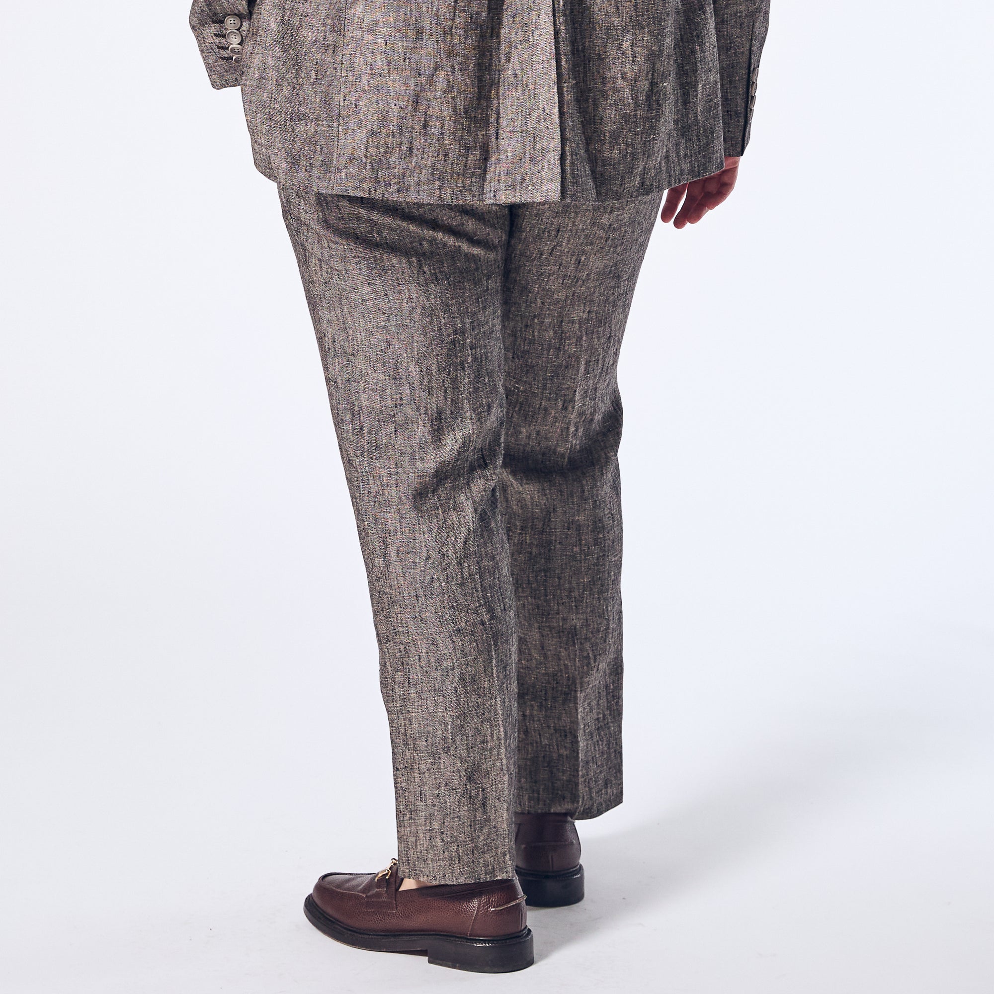 Driftwood Linen Dress Pants made by Kirrin Finch