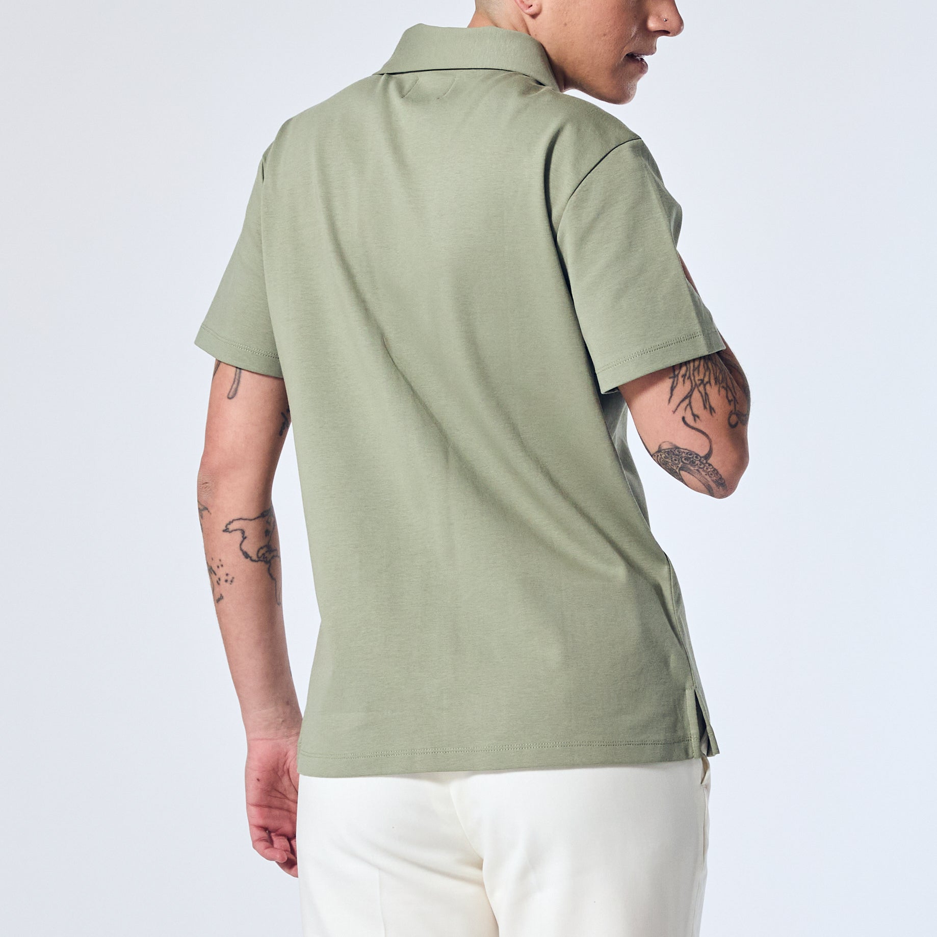 Androgynous Double Jersey Camp Shirt | Kirrin Finch
