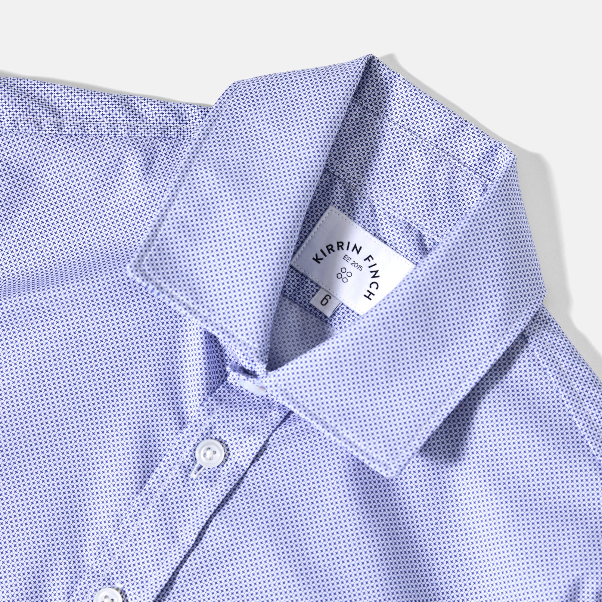 Mosaic Easy-Care Dress Shirt made by Kirrin Finch.  Color: Mosaic