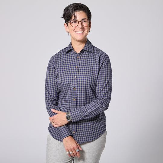 Frankie Forest Classic Dress Shirt made for women, trans, masc, and non-binary folk.