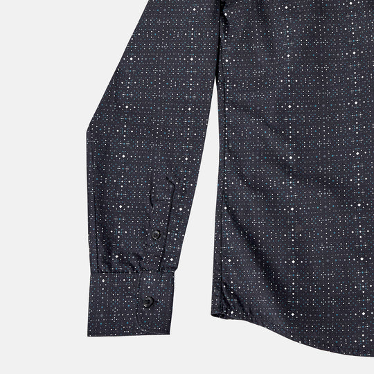 Androgynous Galaxy Point Collar Shirt made by Kirrin Finch.