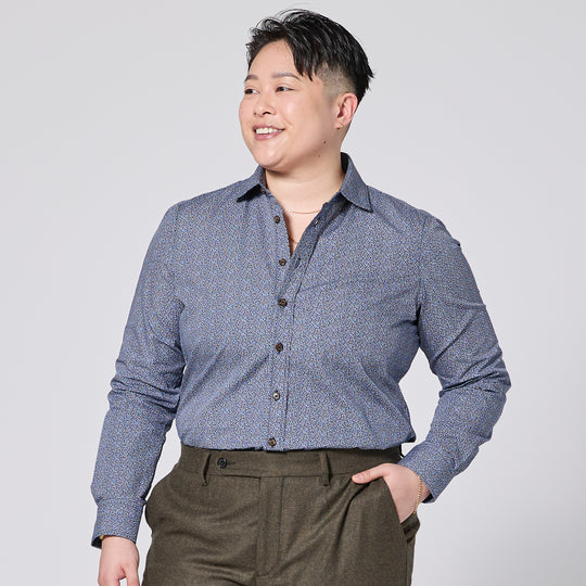 Frankie Murano Classic Dress Shirt made for women, trans, masc, and non-binary folk.