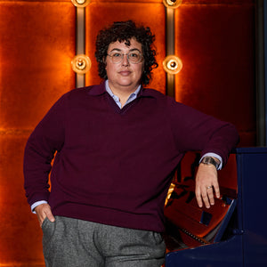 Merlot Pique Johnny Collar Polo