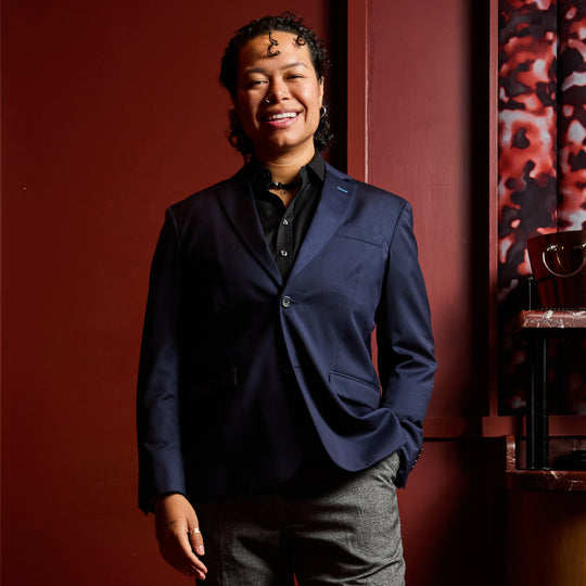 The Georgie Navy Suit Blazer - Lisa C Edition