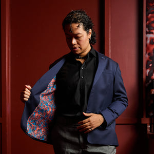 The Georgie Navy Suit Blazer - Lisa C Edition