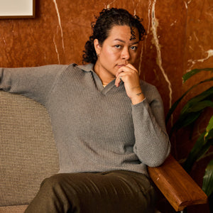 Ash Waffle Johnny Collar Polo