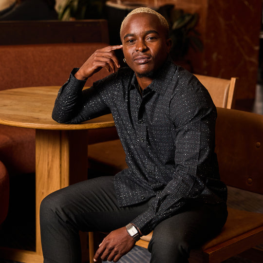 Galaxy Point Collar Shirt made by Kirrin Finch