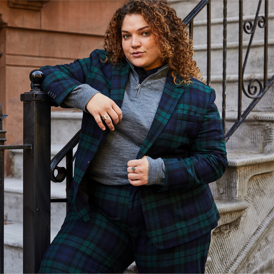 Black watch blazer discount