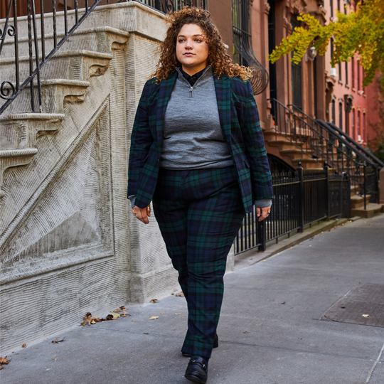 Blackwatch Plaid Wool Dress Pants Kirrin Finch