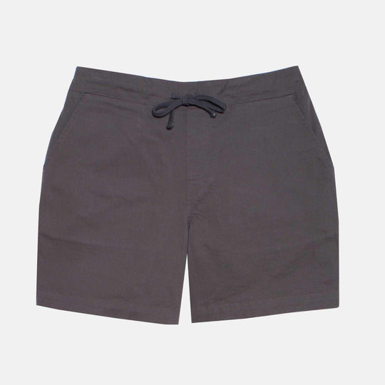 Gray charcoal drawstring tomboy shorts