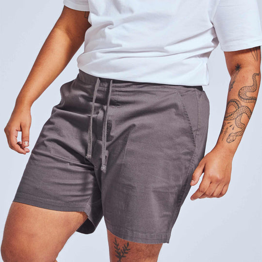 Gender inclusive charcoal shorts