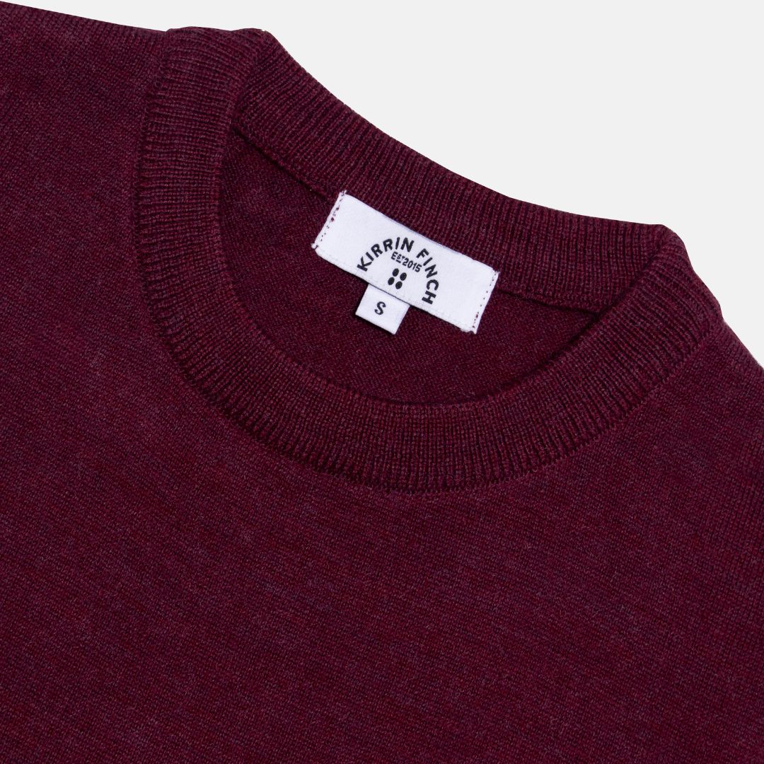 Androgynous Burgundy Merino Wool Sweater | Kirrin Finch