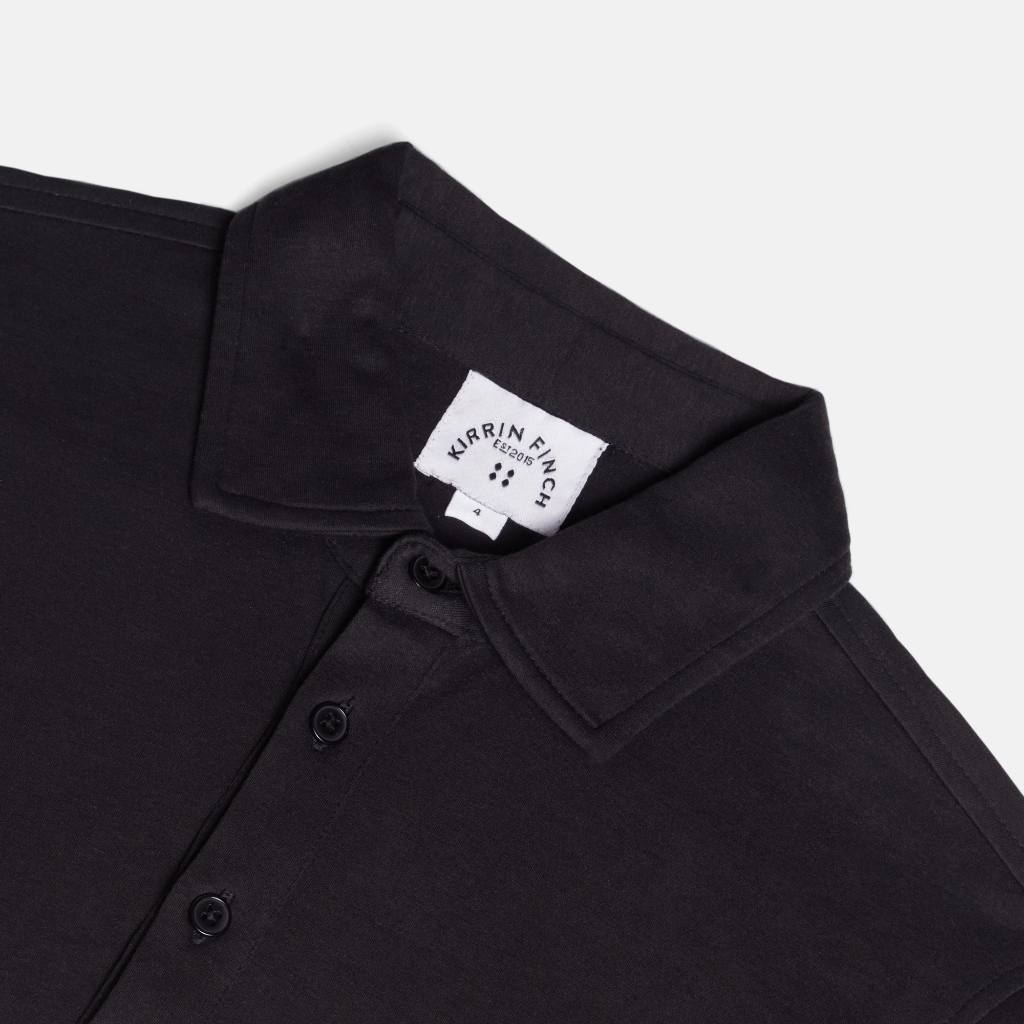 Double Jersey Long Sleeve Shirt made for trans, masc and nonbinary. Color: Black