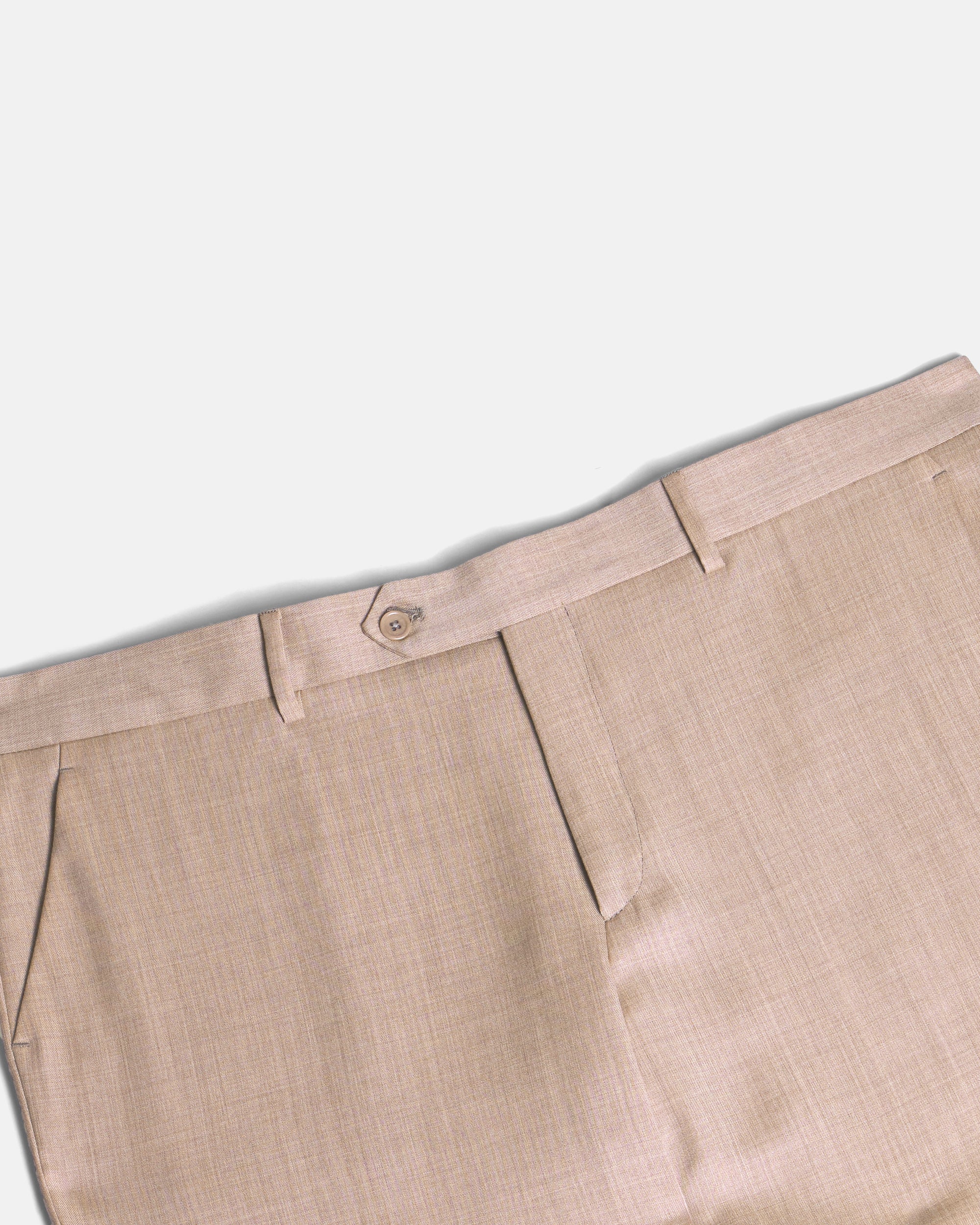 Desert Georgie dress pants on a white background. Color: Desert