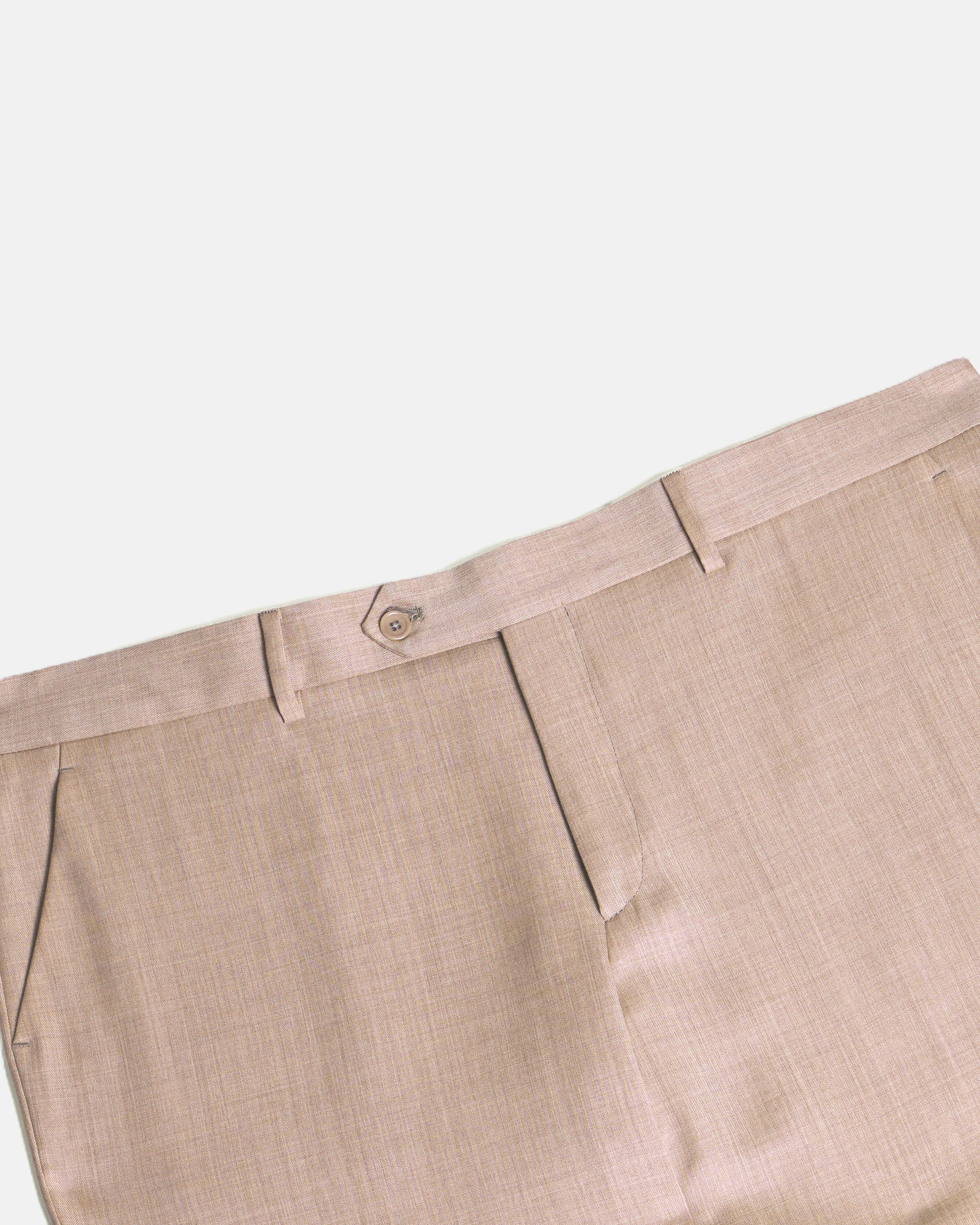 Desert Georgie dress pants on a white background. Color: Desert