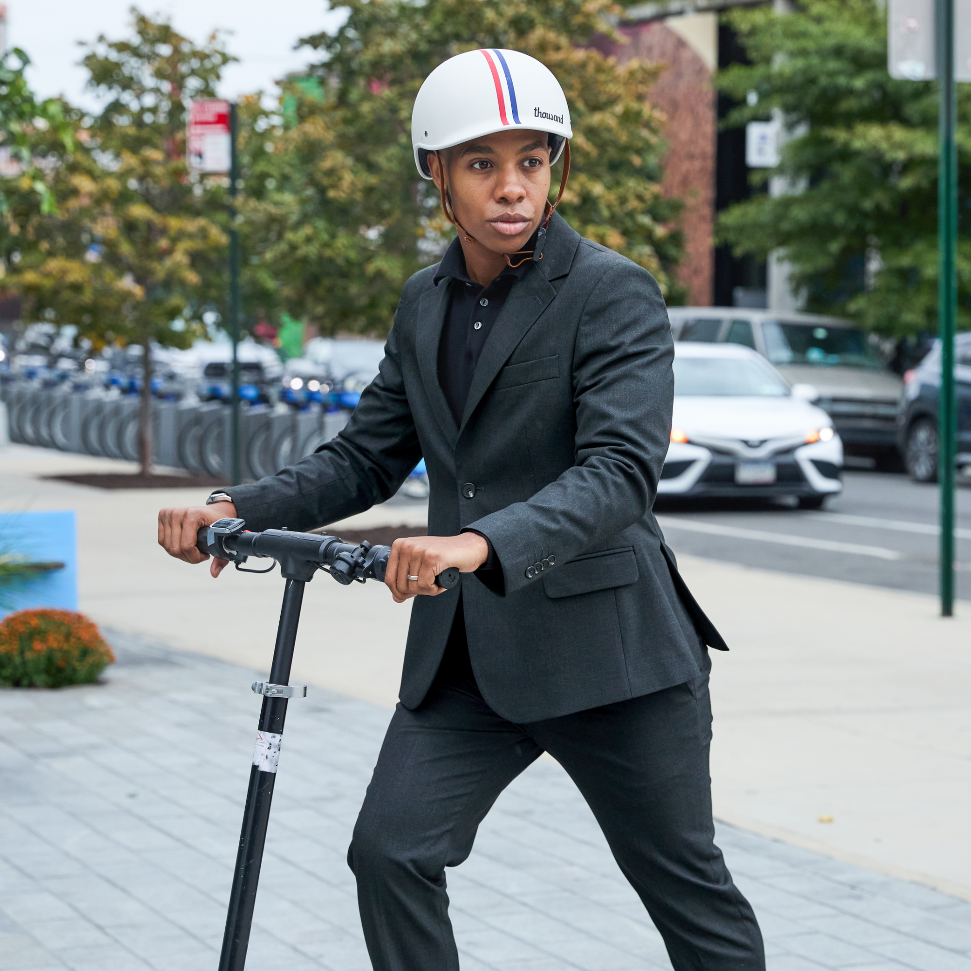 Commuter in the Scout Suit in Gunmetal Gray