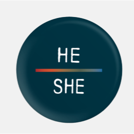 He/She Pronoun Button