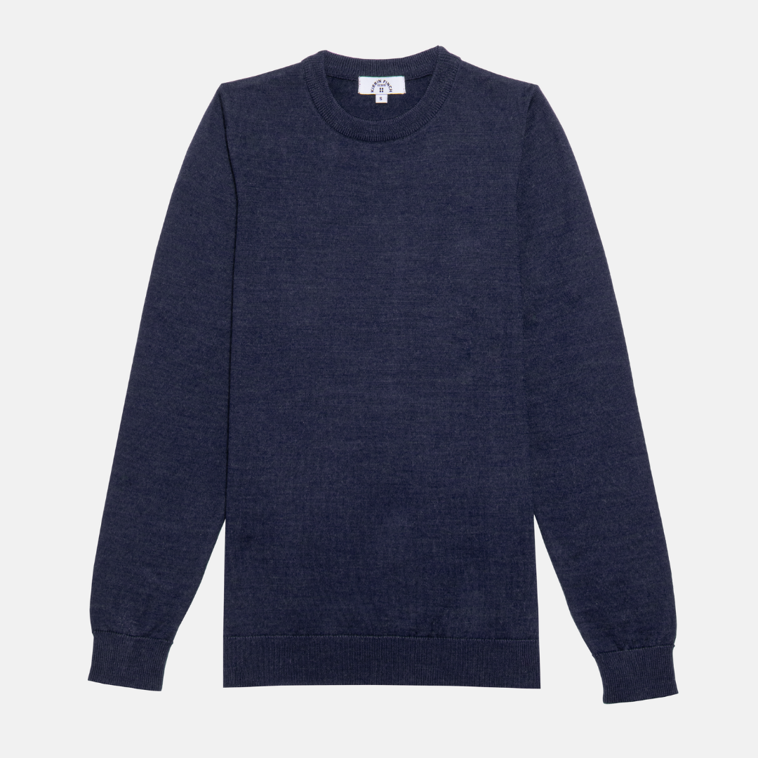 Women's Navy Merino wool sweater