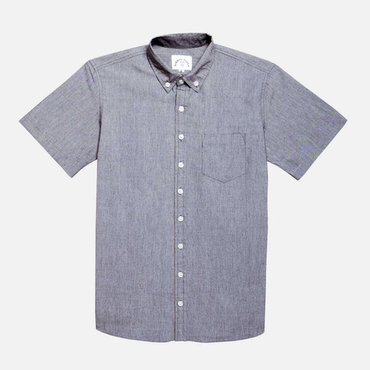 Pepper Gray Chambray Short-Sleeve Shirt
