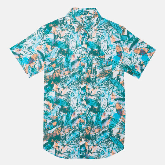 Kirrin Finch T-Shirt Top Women's Medium Multicolor Floral Tropical Short  Sleeve