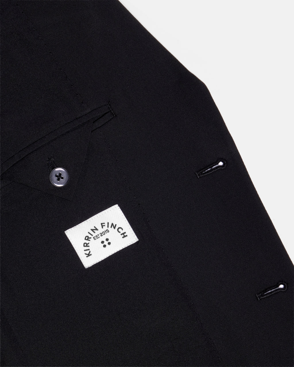 Inside pocket of the black scout blazer.  Color: Obsidian