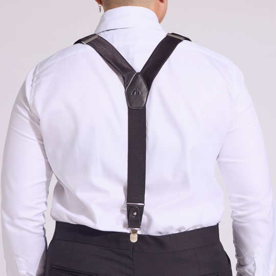 Y Back With Leather Accent on Kirrin Finch Suspenders