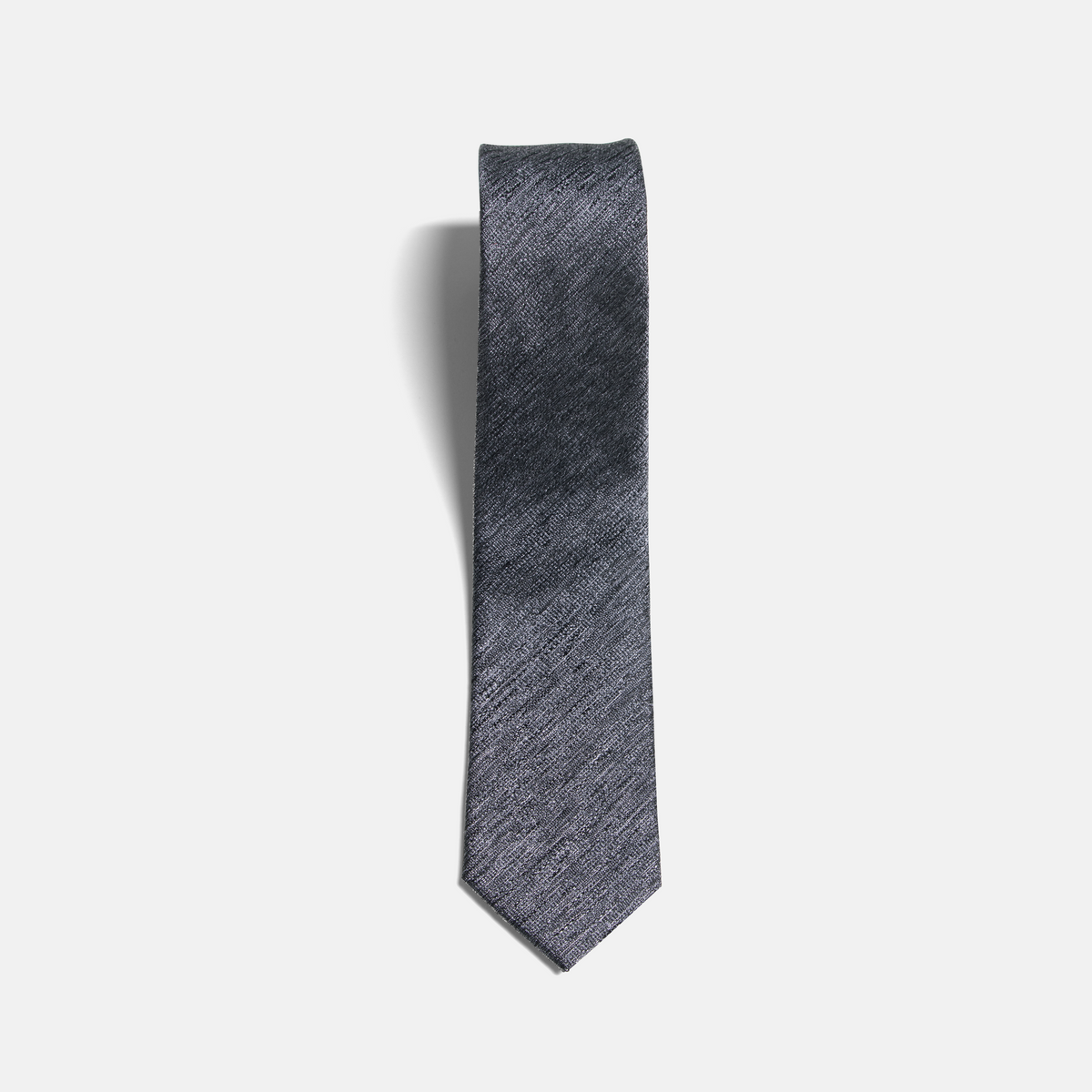 Graphite Gray textured tie. Color: Graphite