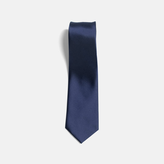 Matte Navy Skinny Tie