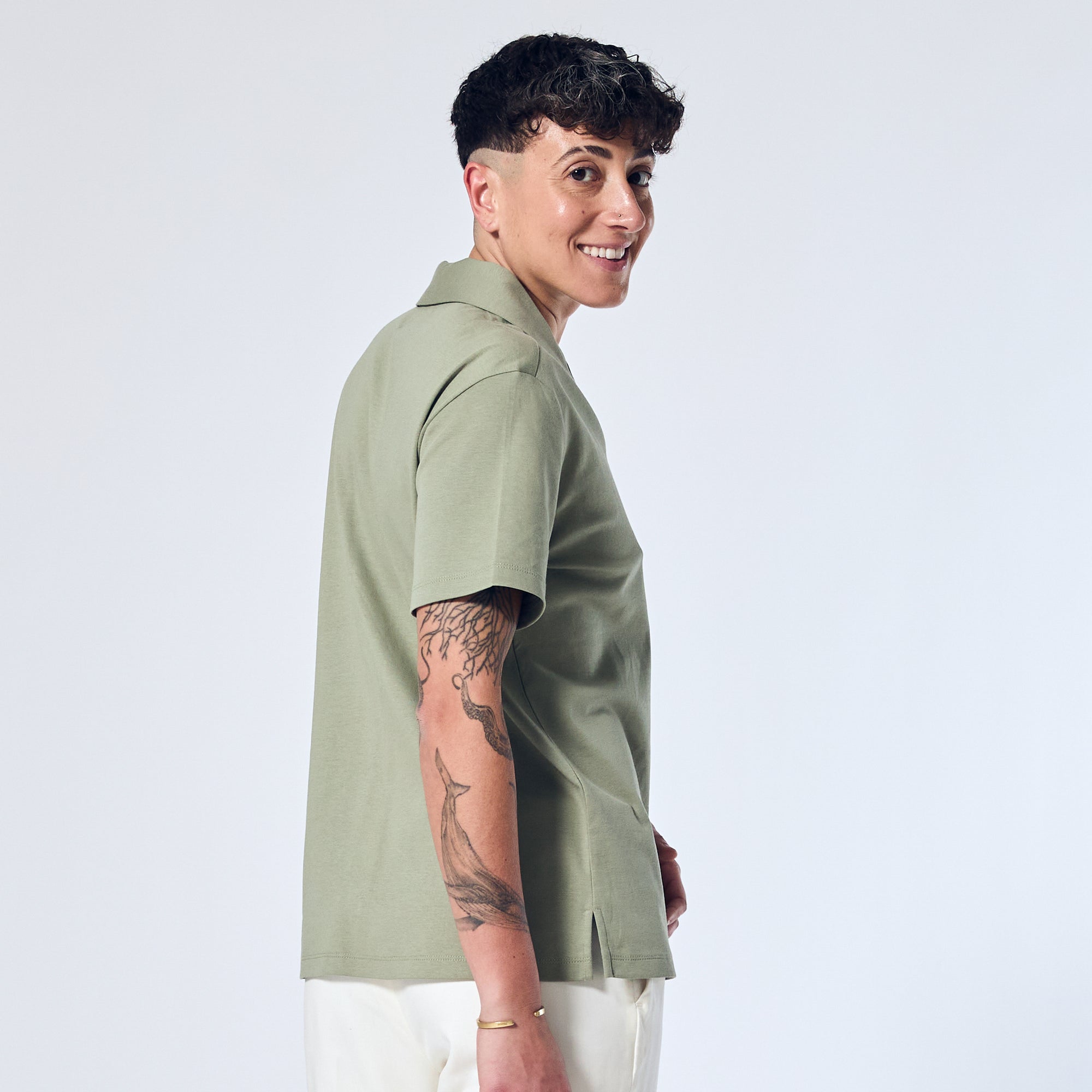 Double Jersey Camp Shirt