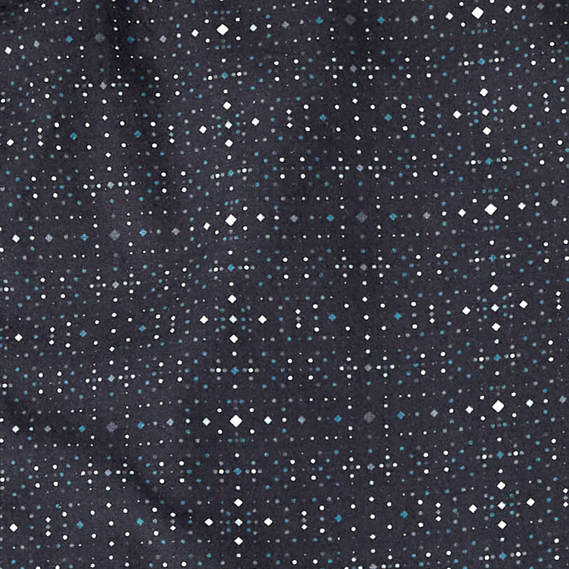 Dark fabric with small white and blue diamond pattern Color: Galaxy