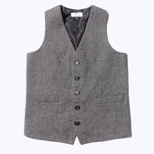 Gray Tweed Vest