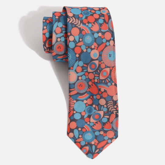 Skinny Neck Tie, Floral Print by Lisa Congdon for Kirrin Finch