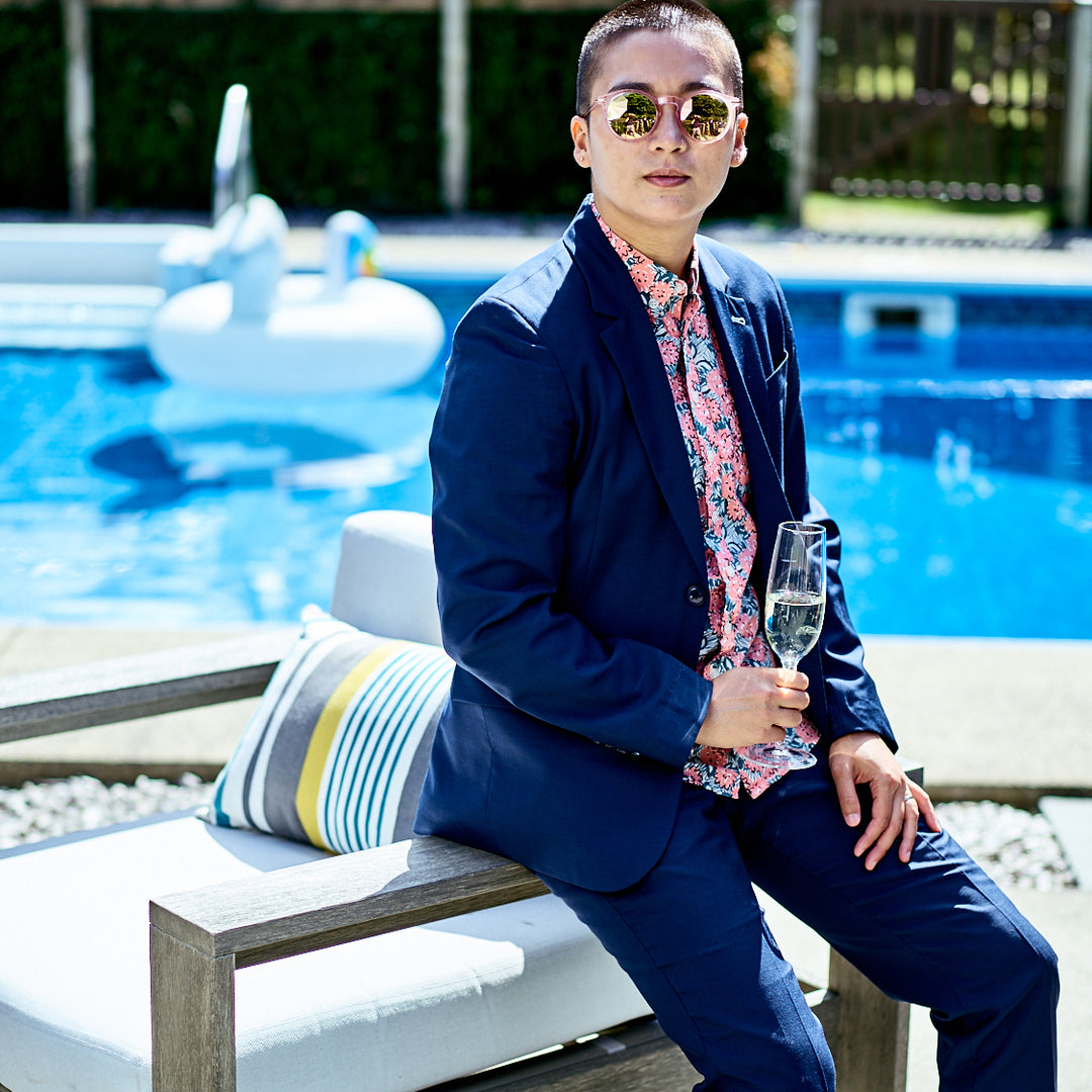 The Georgie Navy Suit Blazer | Kirrin Finch