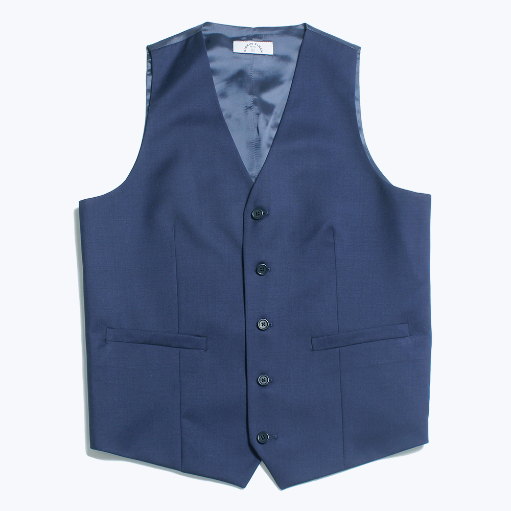 Georgie Navy Blue vest by itself