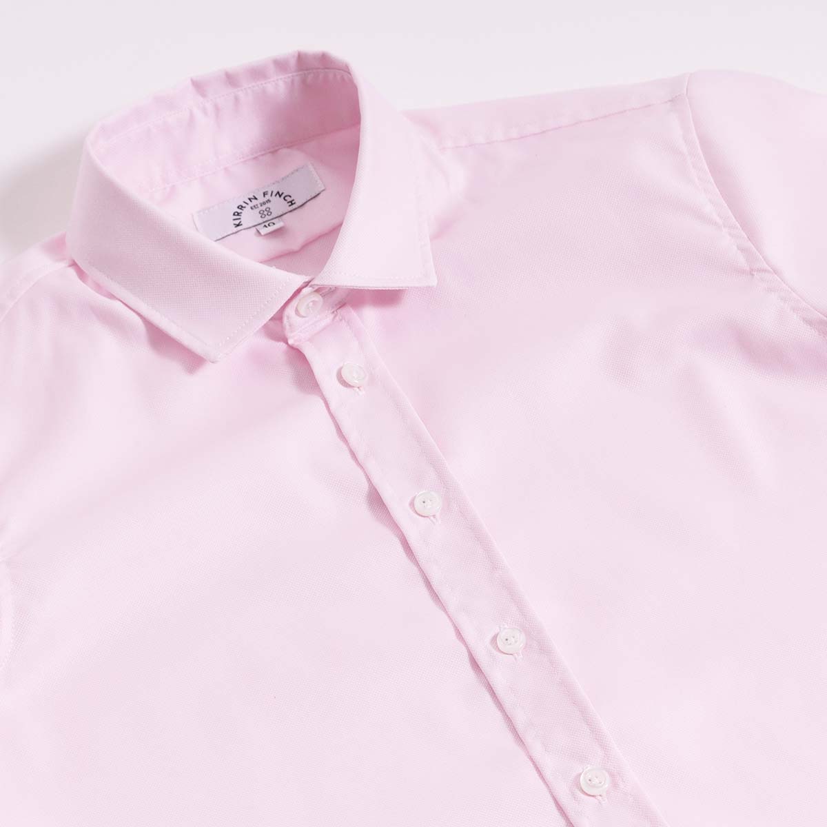 Pink dress shirt with spread collar by kirrin finch