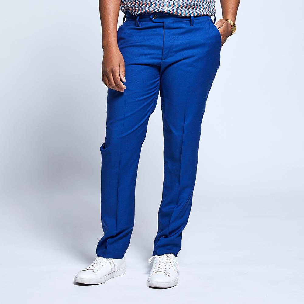 1 Piece, 3 Women: Cobalt Pants  Blue pants outfit, Royal blue