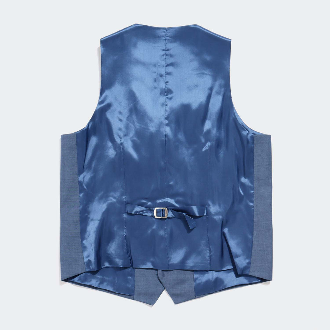 The Georgie Slate Blue Vest | Kirrin Finch